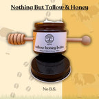 Beef Tallow for Skin | TALLOW HONEY BALM | 2 Ingredients | 100% Grass-Fed Tallow & Raw MN Honey | Whipped & UNSCENTED | Whole Body & Face Balm for Sensitive, Dry Skin, Eczema, Psoriasis, Rosacea (2oz)