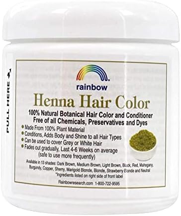 Rainbow Research Henna Hair Color and Conditioner Persian Dark Brown Sable - 4 oz