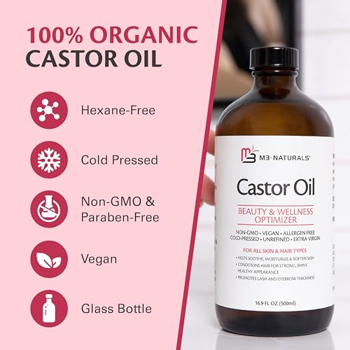 M3 Naturals Magnesium Lotion & Cold Pressed Castor Oil Bundle