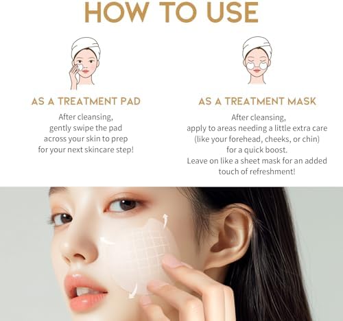 Toner Pads for Dry Dull Sensitive Skin Korean, #OOTD Retinol Ceramides Strengthen Skin Barrier Smoothing Hydrating, Toner Pad 70Pads 4.05oz 120ml