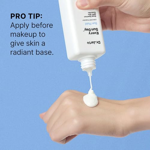 Dr.Jart+ Every Sun Day Sun Fluid Sunscreen SPF 50+ for Face | Korean Skin Care, 3.38 Fl Oz