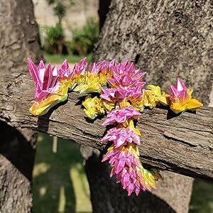 3D Printed Dragon Fidget Toys,12inch Flexible Dragon Toy 3D Printed Dragon Eggs with Dragon Inside,Easter Egg fillers,Easter Basket Stuffers,Easter Basket Essentials Fidget Toys