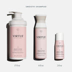 VIRTUE Smooth Sulfate Free Shampoo for Frizz Control for Curly Hair, Safe for All Hair Types, Color Safe