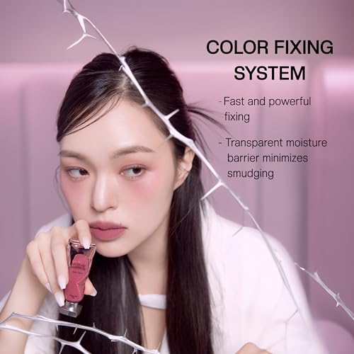 Objet Lip Stain (Unique Paint Tube Design) – Velvet Matte Tint, Long-Lasting Waterproof Lipstick, Hydrating Korean Makeup, Red & Rose Gloss, K-Beauty Tinted Lipstain (12 SYMBOL)