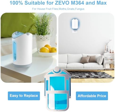 4 Pack Refill Cartridge Kit Compatible with ZEVO Refill M364, Refill Compatible with Plug in Light M364 and Max