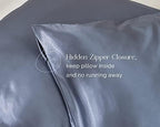 Yanibest Satin Pillowcase, Silk Pillow Cases for Hair and Skin with Zipper, Queen Pillow Cases Set of 2 for 20"x30", Exquisite Packaging for Women Men