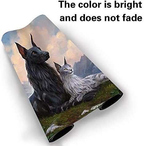 Board Game MTG Playmat Games Size 60X35 cm CCG Compatible for MTG CCG RPG Trading Card Game (MTG1-RIN and SERI, INSEPARABLE)