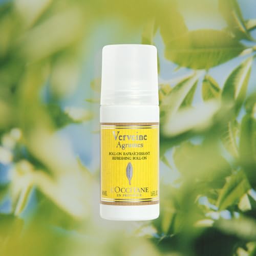 L'OCCITANE Roll-On Aluminum Free Deodorant, 1.6 Fl. Oz: Reduce Body Odor, Fresh Lavender Scent, Refreshing Verbena, Without Alcohol and Aluminum Salts, Made in France