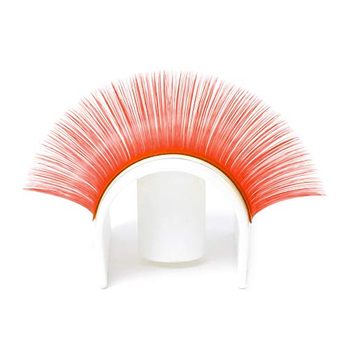 Volume Eyelash Extensions D Curl 0.07 15-20mm Mixed Tray Color Lashes Extensions Orange Lash Extensions Easy Fan 3D-10D Rapid Blooming Lashes Extensions Colored by FADVAN (0.07mm-D, 15-20mm)