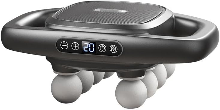16-Drive 8-Head Massage Gun Set, 8 Head Massage Gun Deep Tissue, Red Light Therapy, Quiet Muscle Massage Gun for Back, Shoulders, Legs, Foot, Body Muscle Pain Relief (8-Head)