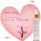 Soft & Fresh Women’s Body Mist, Fine Fragranced Body Perfume Misting Spray, Sensual light scent Fragrance, Hair & Body Spritz Essential Oils (Cherry Blossom)