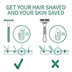 Bambaw Men Safety Razor, Single Blade Razor for Men & Women, Plastic Free Metal Razor – Sea Green