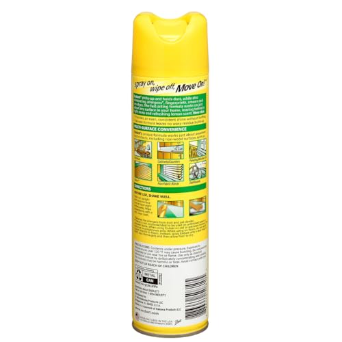 Endust Lemon Zest Multi-Surface Dusting and Cleaning Spray, Lemon Zest, 6-Pack