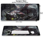 MTG Playmat, Game Play Mat for MTG TCG 24 x 14 inches Trading Card Inked Game Playmats with Storage Bag Smooth Rubber Surface Battle Game