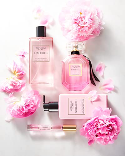 Victoria's Secret Bombshell 3 Piece Luxe Fragrance Gift Set: 1.7 oz. Eau de Parfum, Travel Lotion & Shimmer Mist