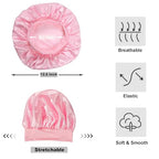 12 Pieces Silk Bonnet for Women Curly Hair Satin Bonnet Hair Wrap for Sleeping Cap with Tie Band (Multicoloured4)