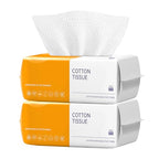 2 Pack Face Towels Disposable,100 Count Ultra Thick Disposable face towels Facial Wash Cloth for Sensitive Skin, Face Clean Towels, clean skin club face towels, Lint- free Facial Tissue