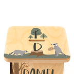 Wooden Piggy Bank for Kids and Adults, Personalized Gift Handmade in USA by BloomOwl, Custom Piggy Bank, Personalized Banks for Kids, Gifts for Baby Boys and Girls (Woodland)