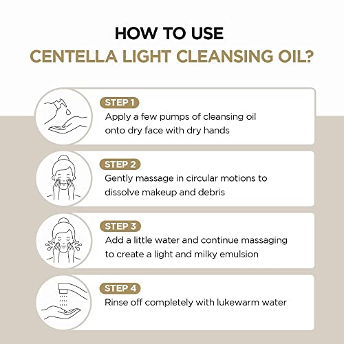 SKIN1004 Madagascar Centella Ampoule 3.38fl.oz (100ml) and Light Cleansing Oil 6.76fl.oz (200ml) Bundle
