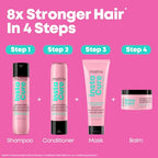 MATRIX Instacure Build-A-Bond Mighty Bonds Shampoo - Repairs Very Damaged Hair, Strengthens & Softens With Citric Acid & Squalane, Vegan, Sulfate-Free, Paraben-Free