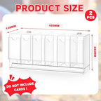 1 Pcs Acrylic Booster Pack Dispenser, Card Dispenser Storage and Organizer, for Trading Card, Booster Packs, Sports & More (6 Slots)