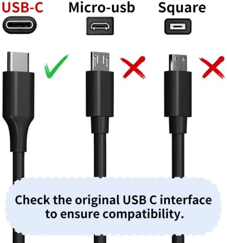 65W USB C Power Adapter, Fiattigear Type C Power PD Wall Fast Charger Compatible with Mac Book Pro, Dell Latitude, Lenovo, Huawei Matebook, HP Spectre, Acer Chromebook and Any Laptops or Smart Phones1