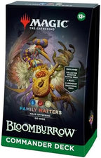 Magic: The Gathering Bloomburrow Commander Deck - Family Matters (100-Card Deck, 2-Card Collector Booster Sample Pack + Accessories)