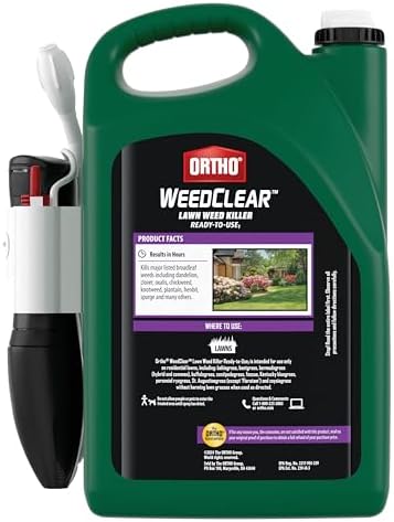 Ortho WeedClear Lawn Weed Killer Ready-to-Use1 with Comfort Wand (South), Kills Dandelion and Clover, 1 gal.