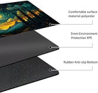 MTG Playmat Non-Slip Rubber Backing Printing Commander Board Game Desk Mat Duel Mat TCG PTCG Playmat 24x14 inches and Free Storage Bags (Valley)
