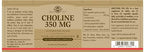 Solgar Choline 350 mg, 100 Vegetable Capsules - Supports Healthy Brain & Cellular Function - Vegan, Gluten Free, Dairy Free, Kosher - 100 Servings,(Pack of 2)