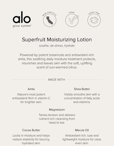 Alo Refresh & Reset Set - Magnesium Reset Spray (3.2oz), Vitamin C Mega-C Body Wash (6.7oz), and Superfruit Body Lotion (6.7oz) Vegan, Cruelty-Free, Dermatologist-tested, Gentle for All Skin Types.