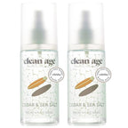 Aluminum Free Deodorant & Body Spray for Whole Body - Cedar 4oz (2 Pack) Clean Deodorant and Body Spray for Teen Boys and Girls - With AHA For Body Acne - Body Spray for Teens Formula