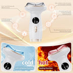 Upgraded Hot & Cold Dual Mode Face and Neck Beauty Massager, 7 in 1 LED Facial Sculptor, 7 Modes -Micro - Vibration - 7 Light -Heating -Ice Compress for Home Skin Care, Face Lift Device