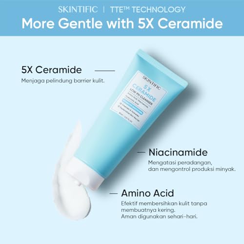 5X Ceramide Low pH Cleanser 80g Facial Cleanser Skincare Face Wash