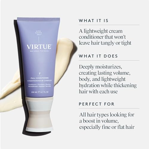 VIRTUE Full Volumizing Conditioner Thickens Hair Safe for All Types Sulfate Free Color