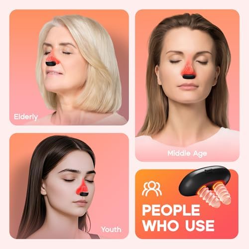 RespiRelief Red Light Nasal Therapy Device, Respi-Relief Red Light Nasal Therapy Instrument, Red Light Nasal Therapy for Nose, Nasal Soothing Device (1 pcs)