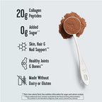 Vital Proteins Chocolate Collagen Powder Supplement (Type I, III) for Skin Hair Nail Joint - Hydrolyzed Collagen - Dairy and Gluten Free - 27g per Serving - Chocolate Flavor, 26.8 oz Canister