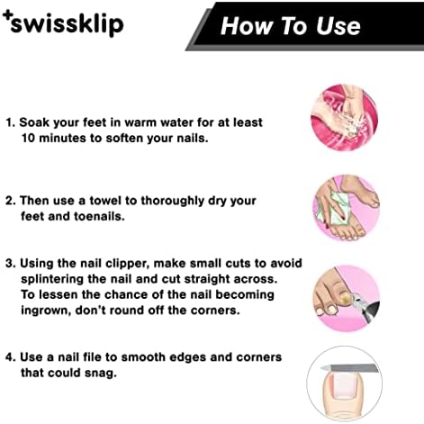 Swissklip Toenail Clippers I Heavy Duty Toe Nail Clippers I Toenail Clippers for Thick Nails I Big Toe Nail Clippers for Thick Toenails I Toenail Scissors I Heavy Duty Nail Clippers for Thick Nail (3)