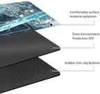 MTG Playmat Non-Slip Rubber Backing Printing Commander Board Game Desk Mat Duel Mat TCG PTCG Playmat 24x14 inches and Free Storage Bags (Skeleton Army with Zones)