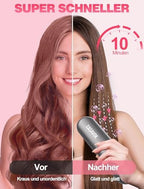 Cordless Hair Straightener Brush for Travel,Mini Hair Straightener Comb with Negative Ion,Portable hot Brush for Women, Rechargeable 9600mAh Battery, Anti-Scald,12 Temp-Setting