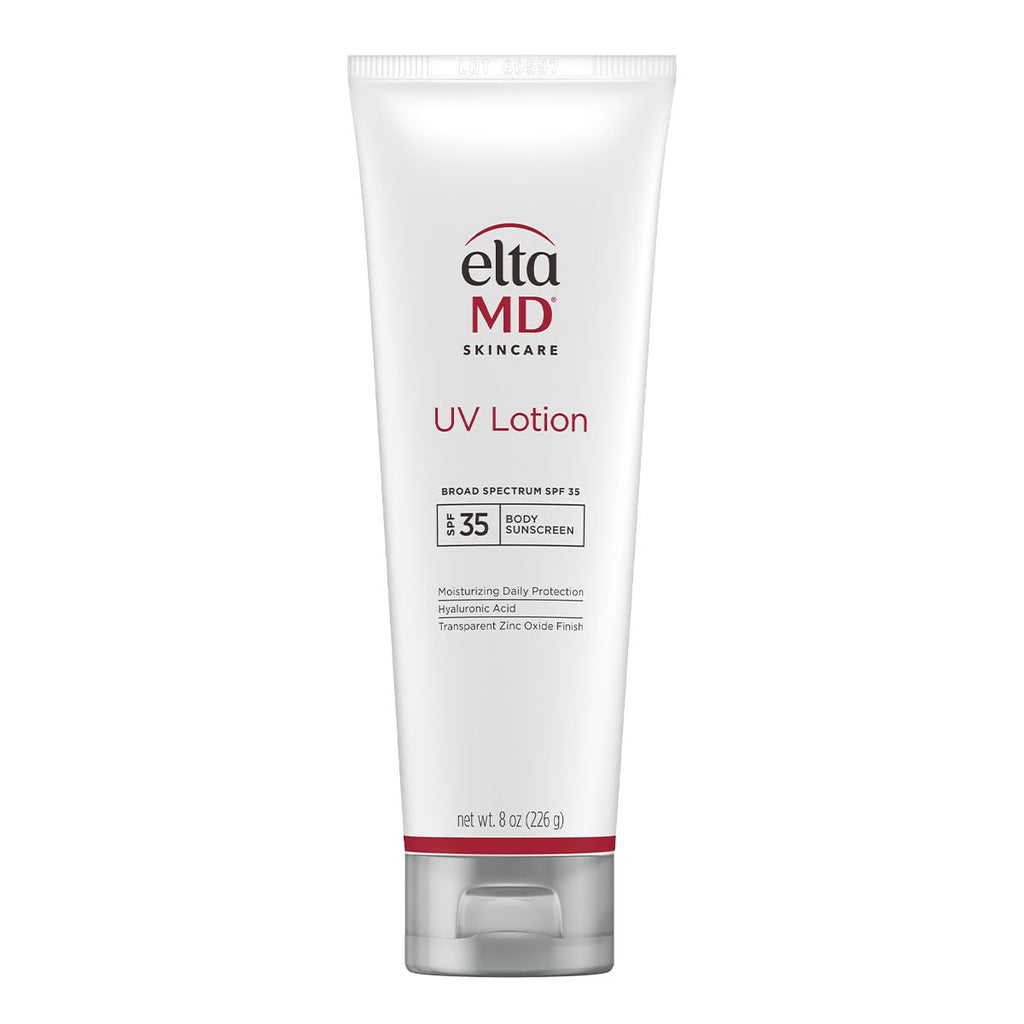 EltaMD UV Lotion Body Sunscreen, SPF 30+ Sunscreen, Body Lotion with SPF Made with Zinc Oxide and Hyaluronic Acid, 8.0 oz Pump