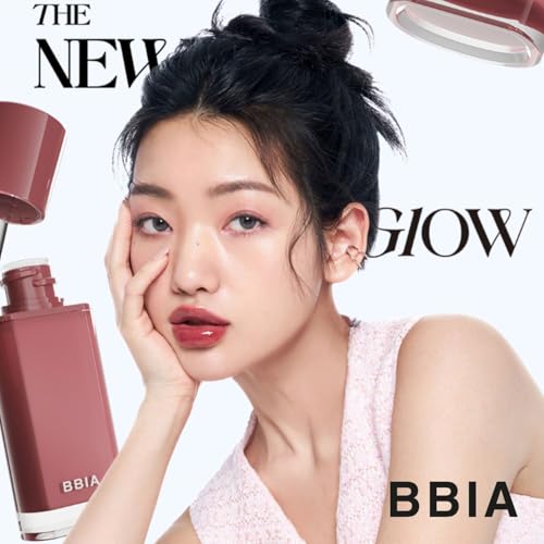 BBIA Glow Tint – Lip Plumping Volumizing Glossy & Glowy Lip Stain Naturally Moisturizing Comfortable Texture Lightweight Long-Lasting Vivid Color Non-Sticky Korean Makeup (13 MAROON, Pack of 1)