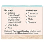 Honest Beauty Sensitive Skin Calm Renew Eye Balm, Moisturizing, Firming, Hypoallergenic, Fragrance-Free, Vegan, 0.5 oz