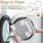 Ergonomic Cat Shape Bath Pillow for Head and Neck, SPA Gift for Women, Machine Washable Bathtub Pillow 4D Air-Mesh with 7 Suction Cups Gray