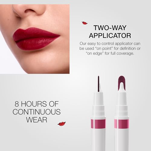 stila Calligraphy Lip Stain Long-Lasting Tint, Moisturizing, Transfer-Proof, Lightweight, Sheer Buildable Color, Fades to a Natural Wash of Colors