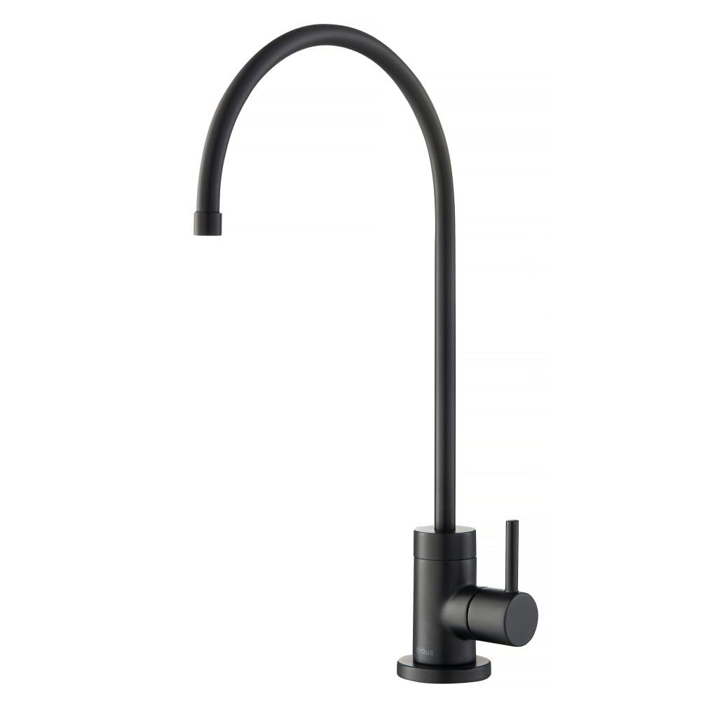 KRAUS Purita 100% Lead-Free Kitchen Water Filter Faucet in Matte Black, FF-100MB