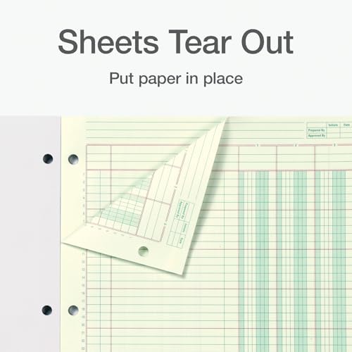 Adams Columnar Analysis Pad, 3 Column, 8 1/2 X 11, Single Page Format, 50 Sheets/pad (ACP85113)