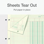 Adams Columnar Analysis Pad, 3 Column, 8 1/2 X 11, Single Page Format, 50 Sheets/pad (ACP85113)