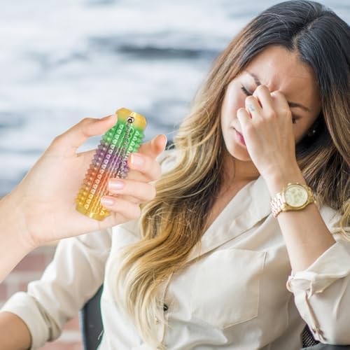 Little Ouchies Pain Fidget, Pain Stim Fidget for Stress Relief & Focus, Little ouchies, Mini Fidget Toys, 3D Printed with Hard Spiky Fidget Massage Keychain (6PCS)