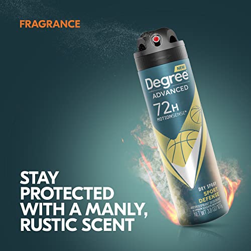 Degree Men Antiperspirant Deodorant Dry Spray Sport Defense 3 count Deodorant for Men 3.8 oz